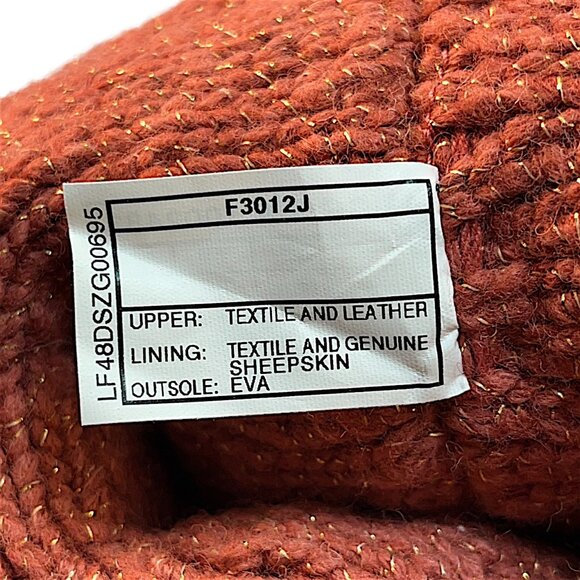 UGG Women's Pink Lattice Cardy Knit Sweater Boot Size 8 - Picture 8 of 10